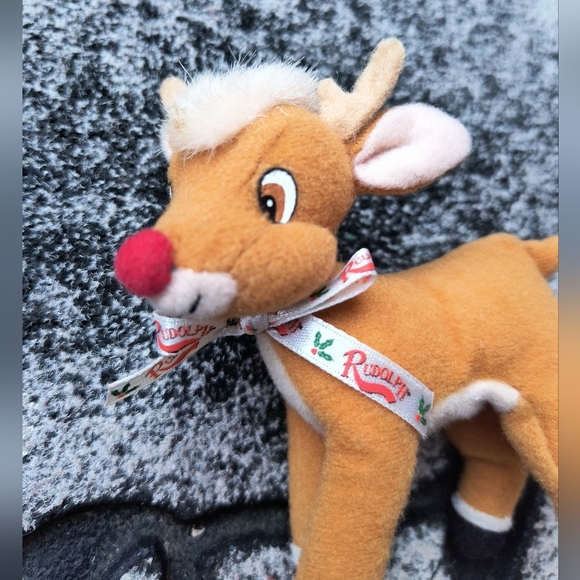 the Red-Nosed Reindeer Plush Toy - Picture 3 of 8